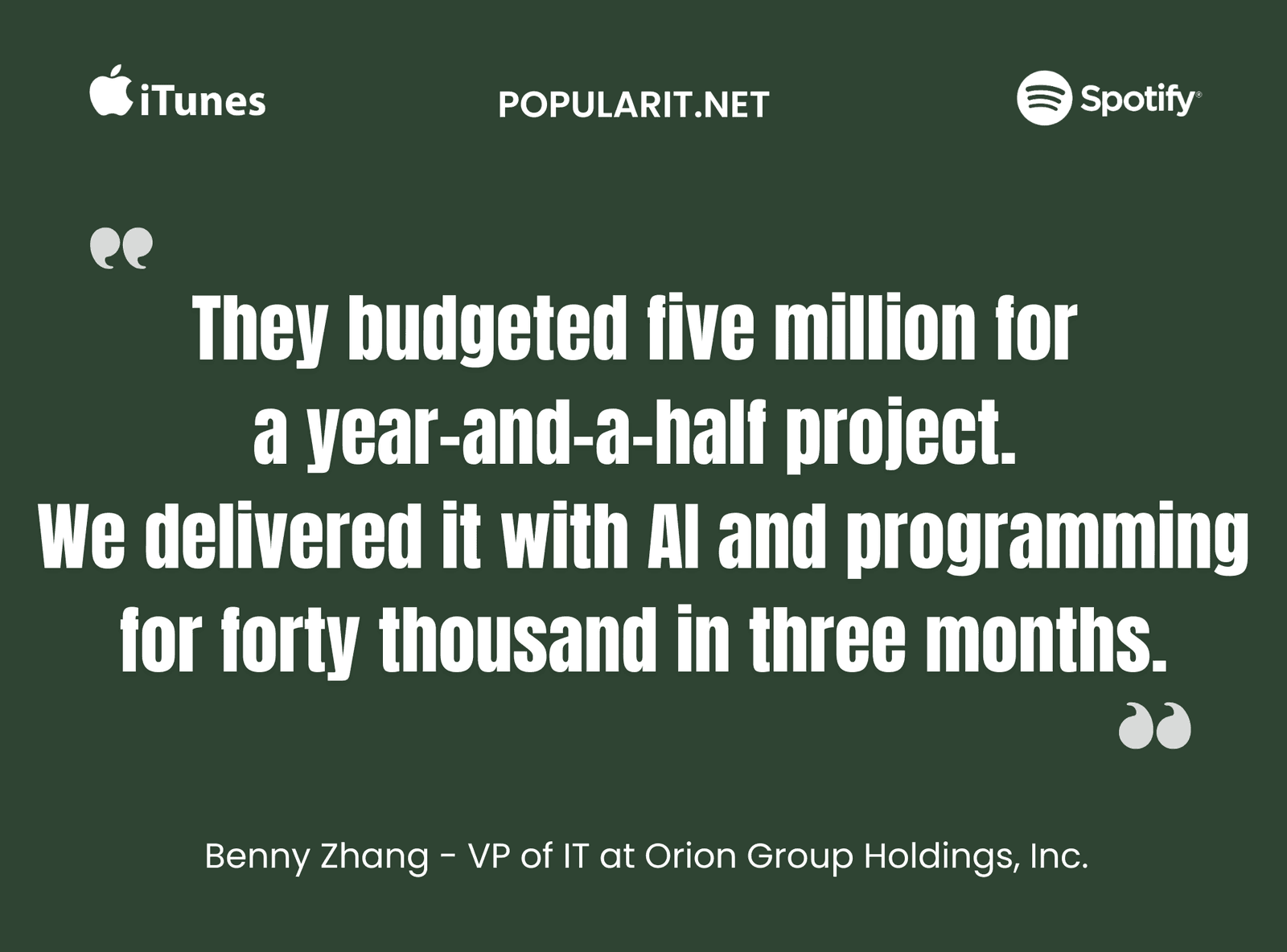 373- AI Saves Five Million w/ Benny Zhang