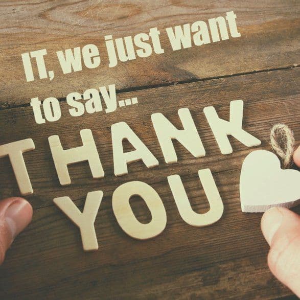 116. At what point do people decide to congratulate IT