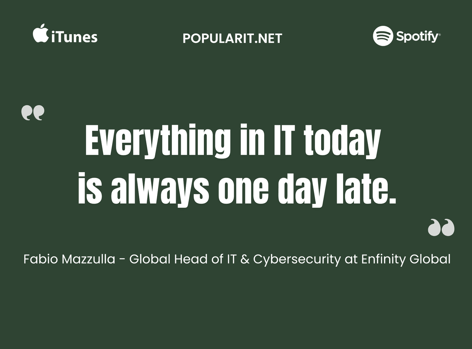 365- Global IT Reality Check w/Fabio Mazzulla