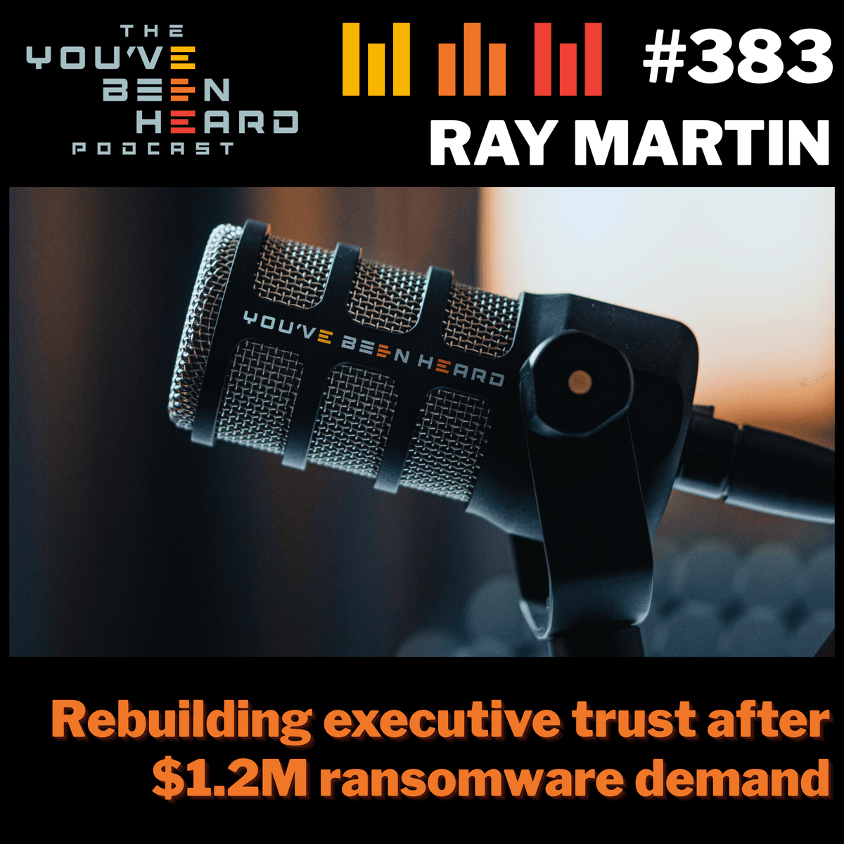 383- Rebuilding executive trust after $1.2M ransomware demand w/Ray Martin - You've Been Heard Episode 383